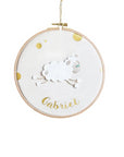 Round personalized wall drum frame - Sheep model