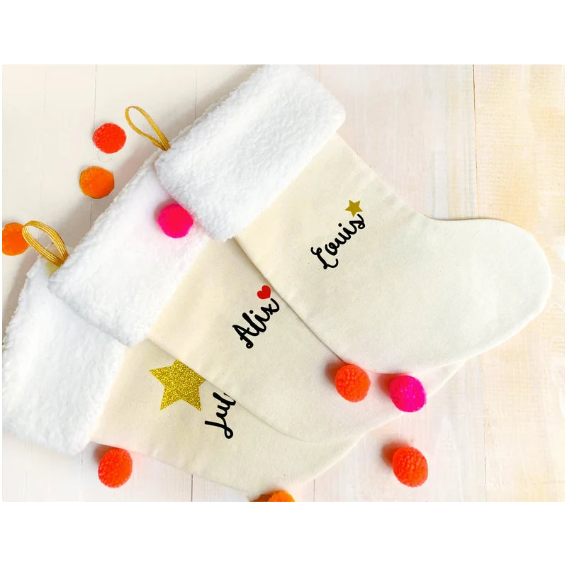 Personalized Christmas Sock - Fur