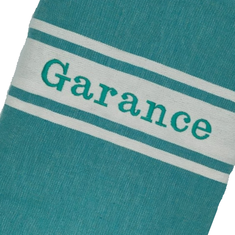 Fouta plate personnalisable - Vert d'eau