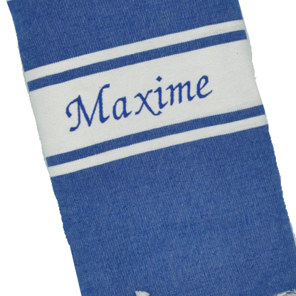 Fouta plate personnalisable - Vert d'eau