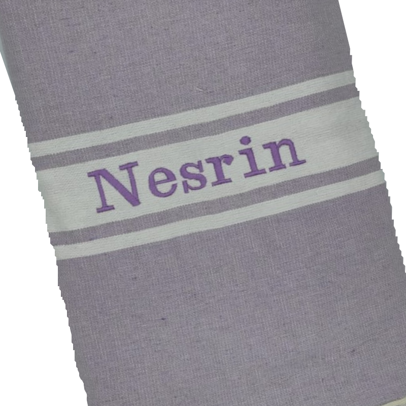 Fouta plate personnalisable - Vert d'eau