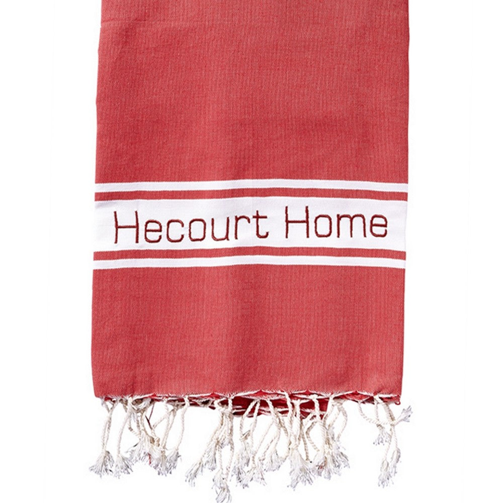 fouta-rouge-personnalisation