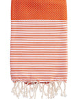 fouta-nid-d-abeille-rayé-orange-plage-soleil-serviette-mer-personnalisable-texte-prenom-cadeau-adulte-unique