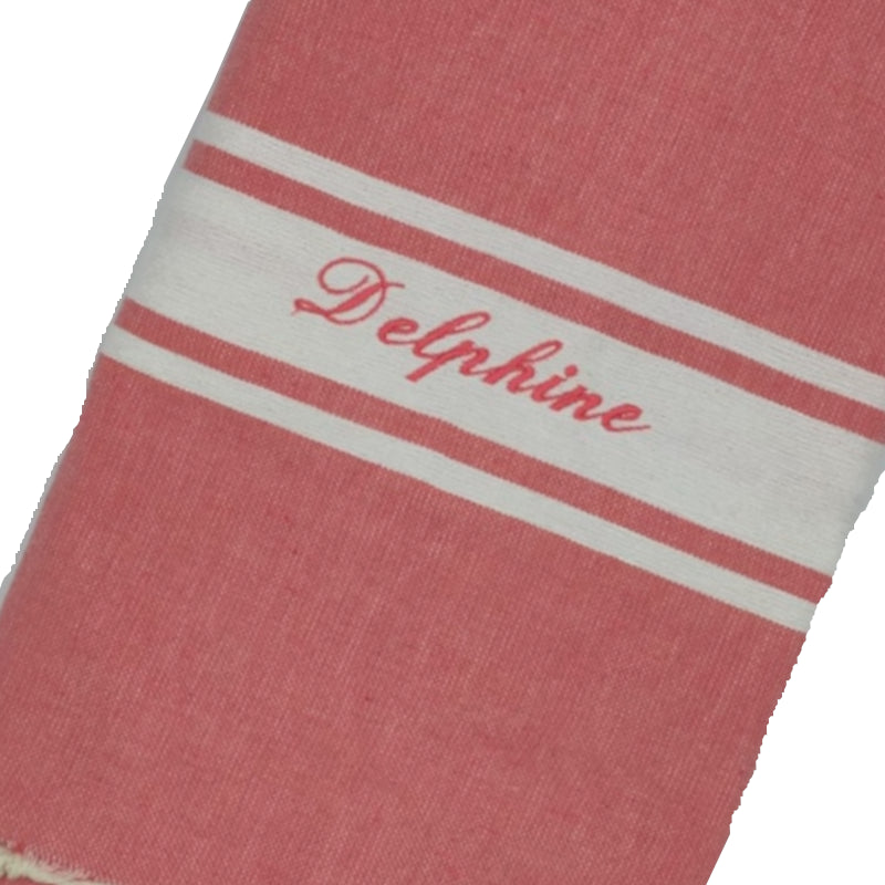 Fouta plate personnalisable - Moutarde