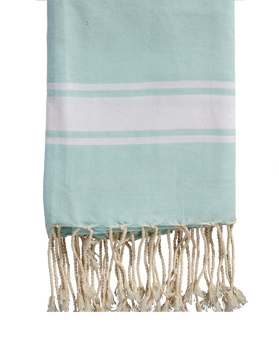 Fouta plate enfant personnalisable - Vert d'eau