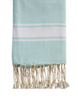 fouta-enfant-vert-d'eau-personnalisable-soleil-plage-serviette