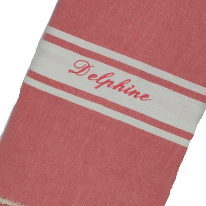 Fouta plate enfant personnalisable - Vert d'eau