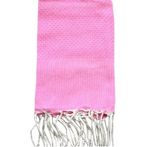 fouta-nid-d-abeille-unie-rose-bonbon-plage-soleil-serviette-mer-personnalisable-texte-prenom-cadeau-adulte-unique