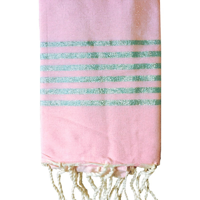 fouta-lurex-argent-rose-pale