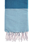 fouta-nid-d-abeille-rayé-turquoise-plage-soleil-serviette-mer-personnalisable-texte-prenom-cadeau-adulte-unique