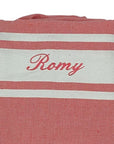 Fouta plate enfant personnalisable - Corail