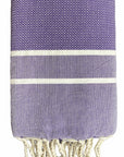 fouta-chevron-violet-personnalisable-serviette-plage-cadeau-personnalisé