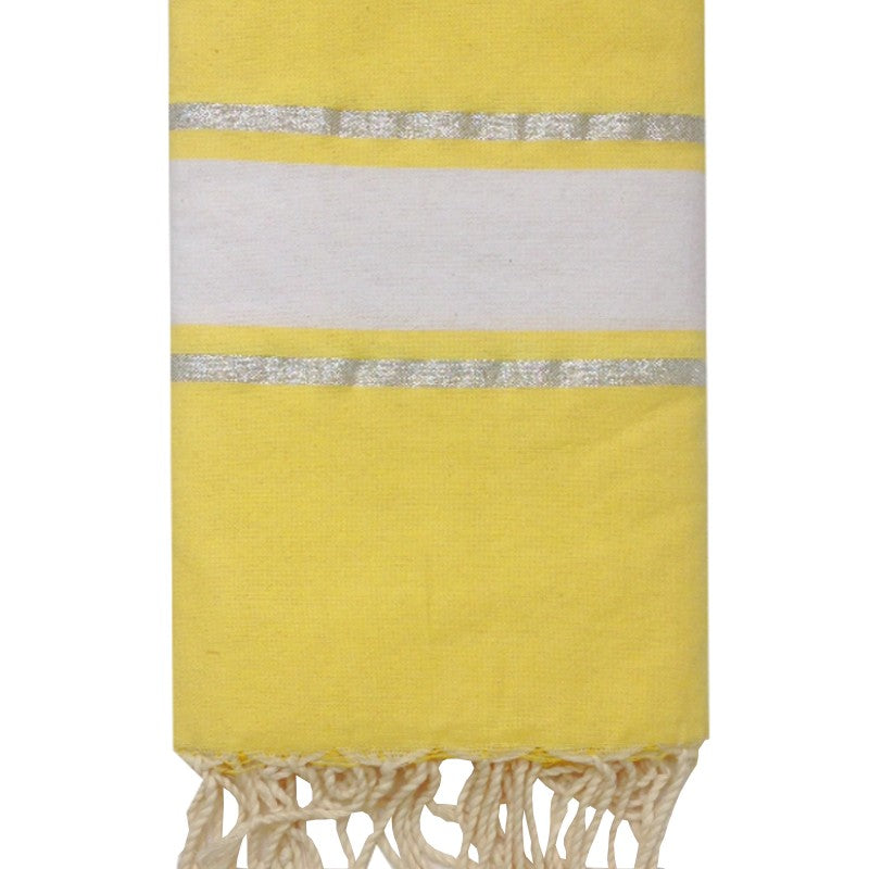 fouta-lurex-jaune-personnalisable