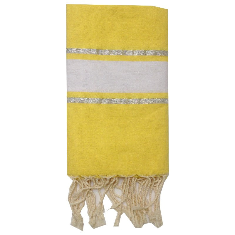 fouta-plate-lurex-jaune-personnalisable-cadeau-adulte-plage-mer-soleil-serviette