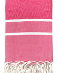 fouta-chevron-fuchsia-personnalisable