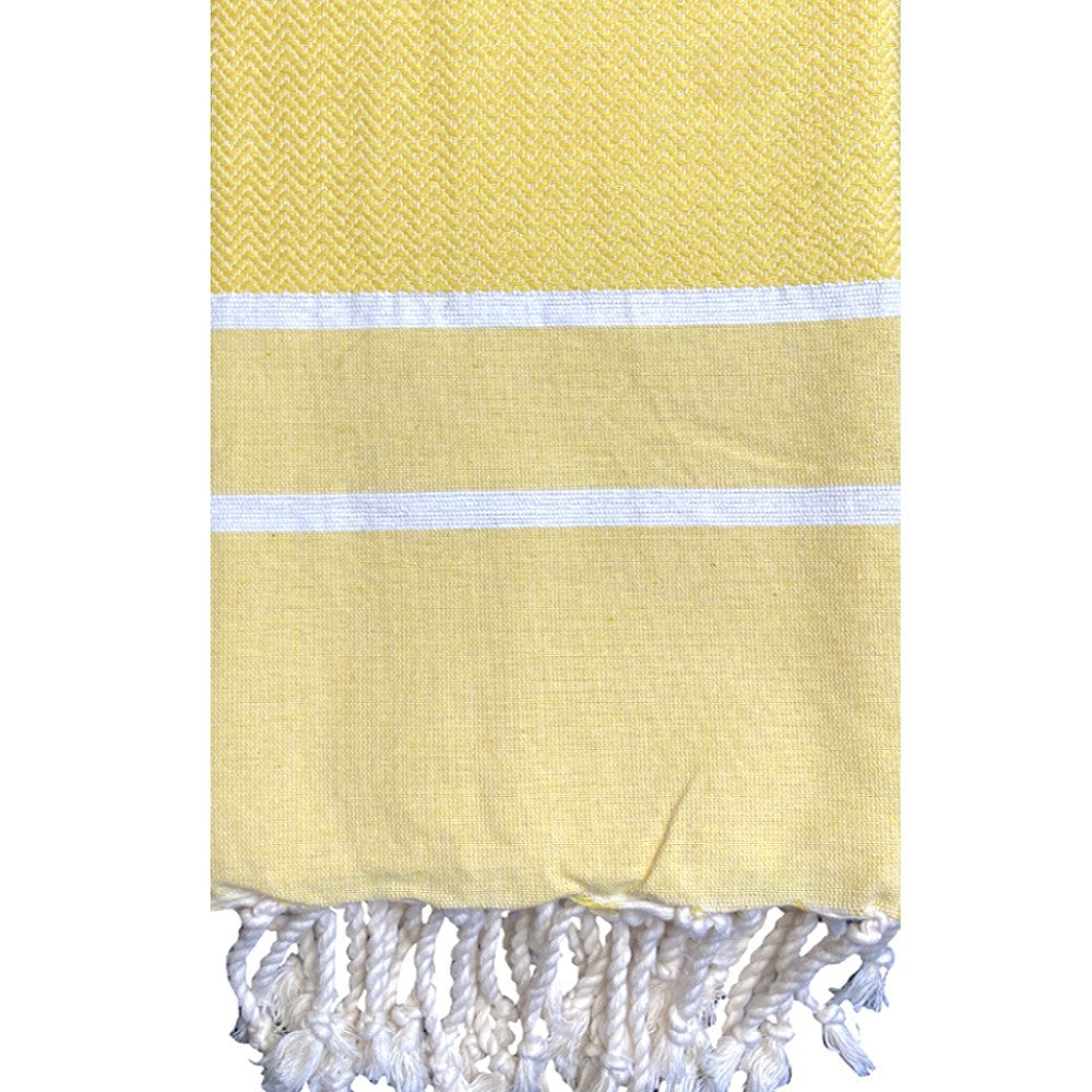 fouta-chevron-jaune