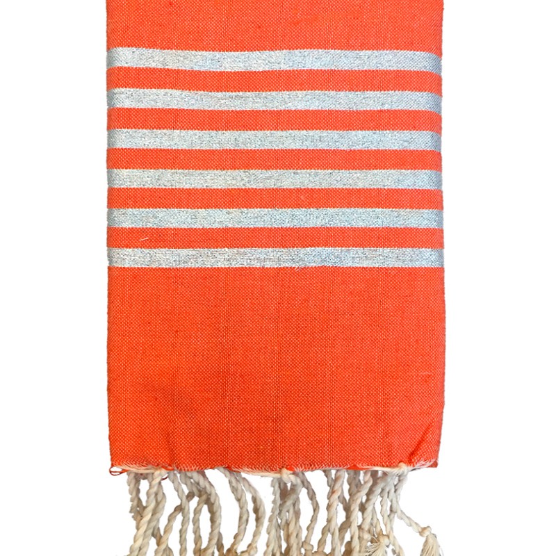 fouta-lurex-orange-personnalisable