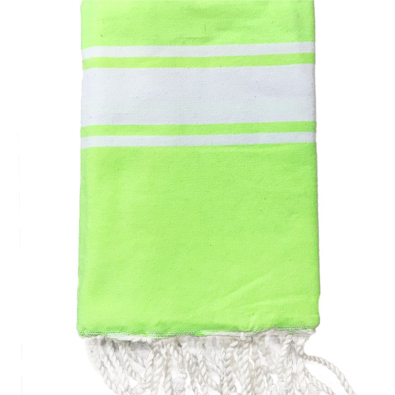 fouta-jaune-fluo-personnalisee