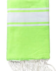 fouta-jaune-fluo-personnalisee