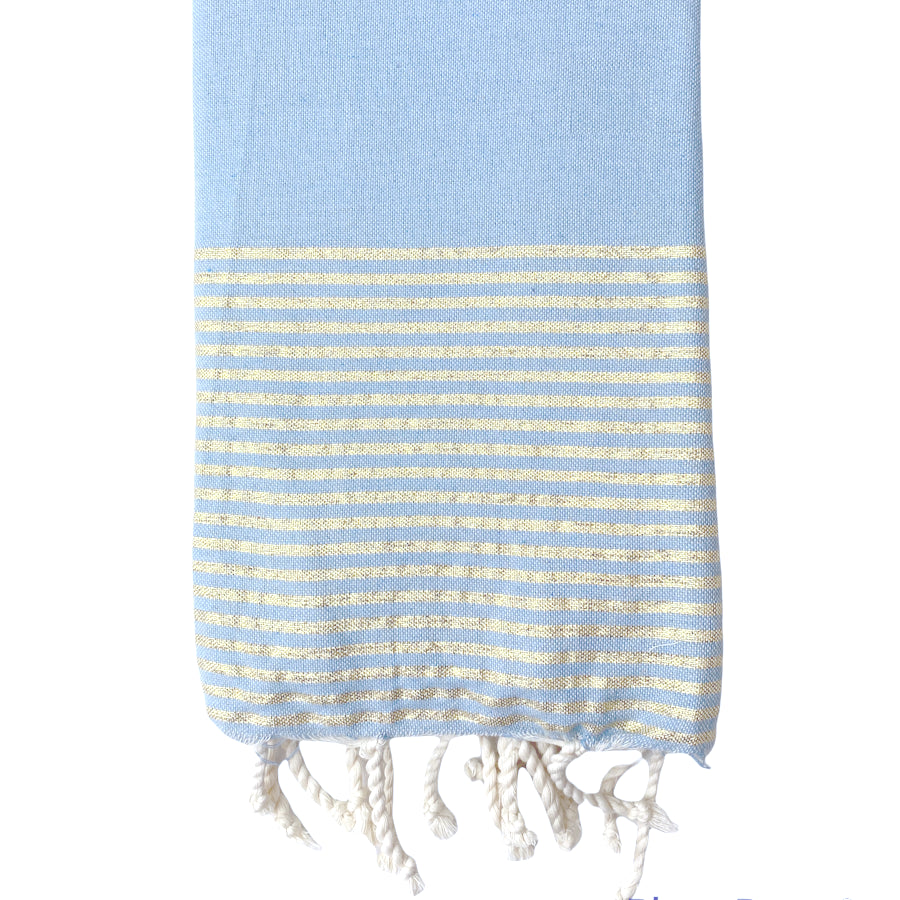 fouta-plate-lurex-bleu-clair-personnalisable-cadeau-adulte-plage-mer-soleil-serviette