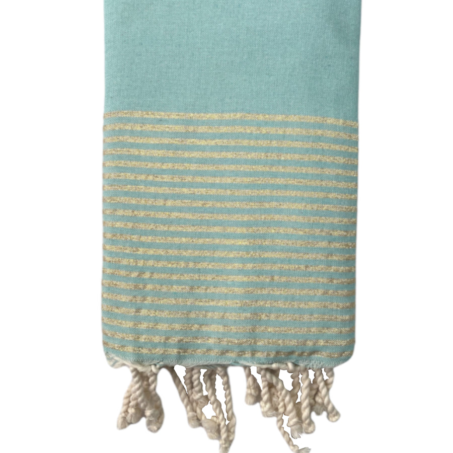 fouta-plate-lurex-vert-deau-personnalisable-cadeau-adulte-plage-mer-soleil-serviette