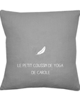 Coussin en lin cadeau adulte personnalisé