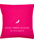 Coussin en lin cadeau adulte personnalisé