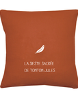 Coussin en lin cadeau adulte personnalisé