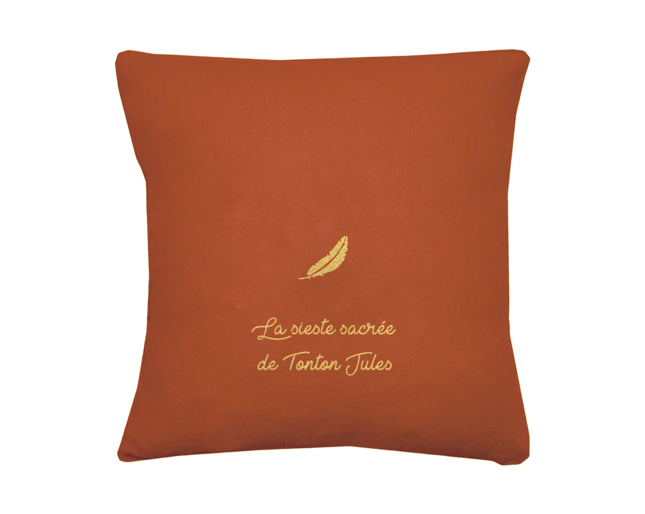 Coussin en lin cadeau adulte personnalisé