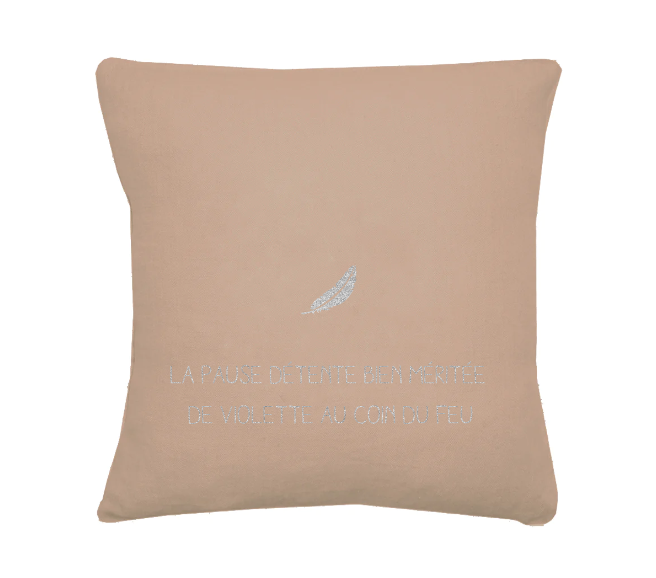 Coussin en lin cadeau adulte personnalisé