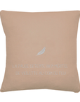 Personalized adult gift linen cushion