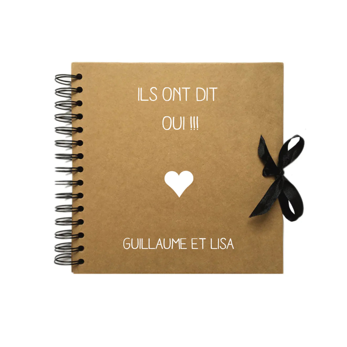 Album photo personnalisé en Kraft - Mariage