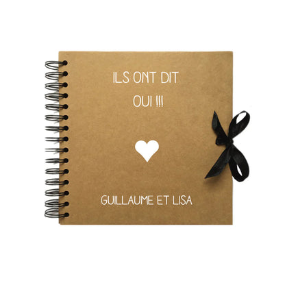 Album photo personnalisé en Kraft - Mariage
