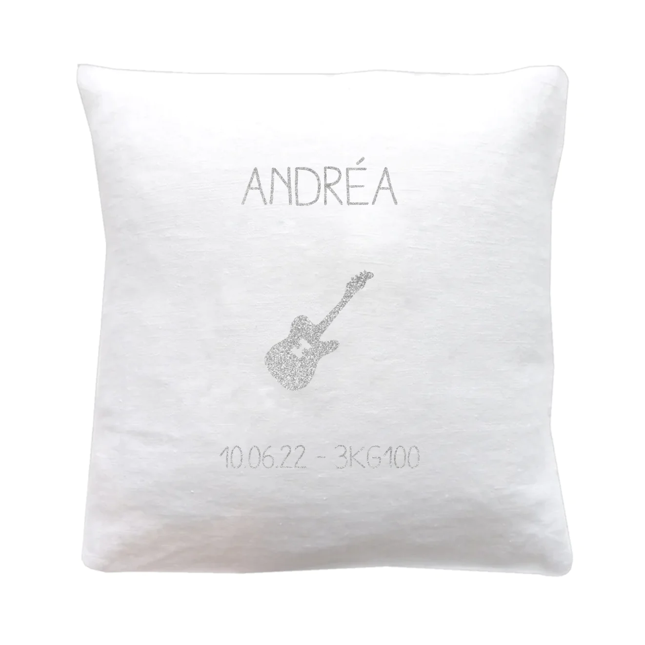 Personalized baby linen cushion