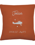 Personalized baby linen cushion