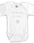 Personalized baby bodysuit - NOEL model