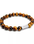 Bracelet homme personnalisé - Perles Œil de Tigre