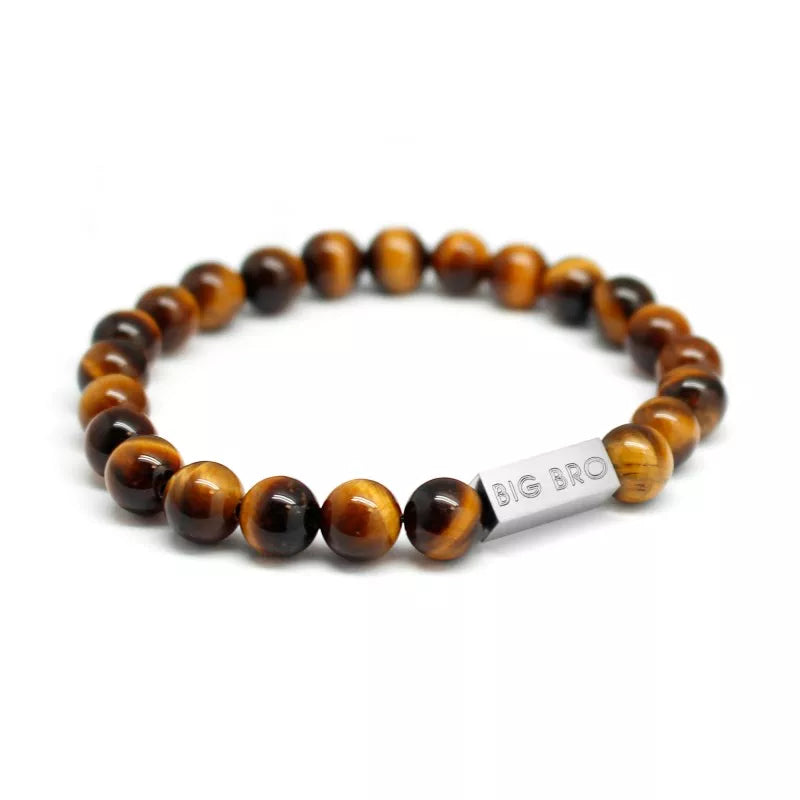 Bracelet homme personnalisé - Perles Œil de Tigre