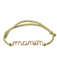 Personalized bracelet - Word on glittery thread kids