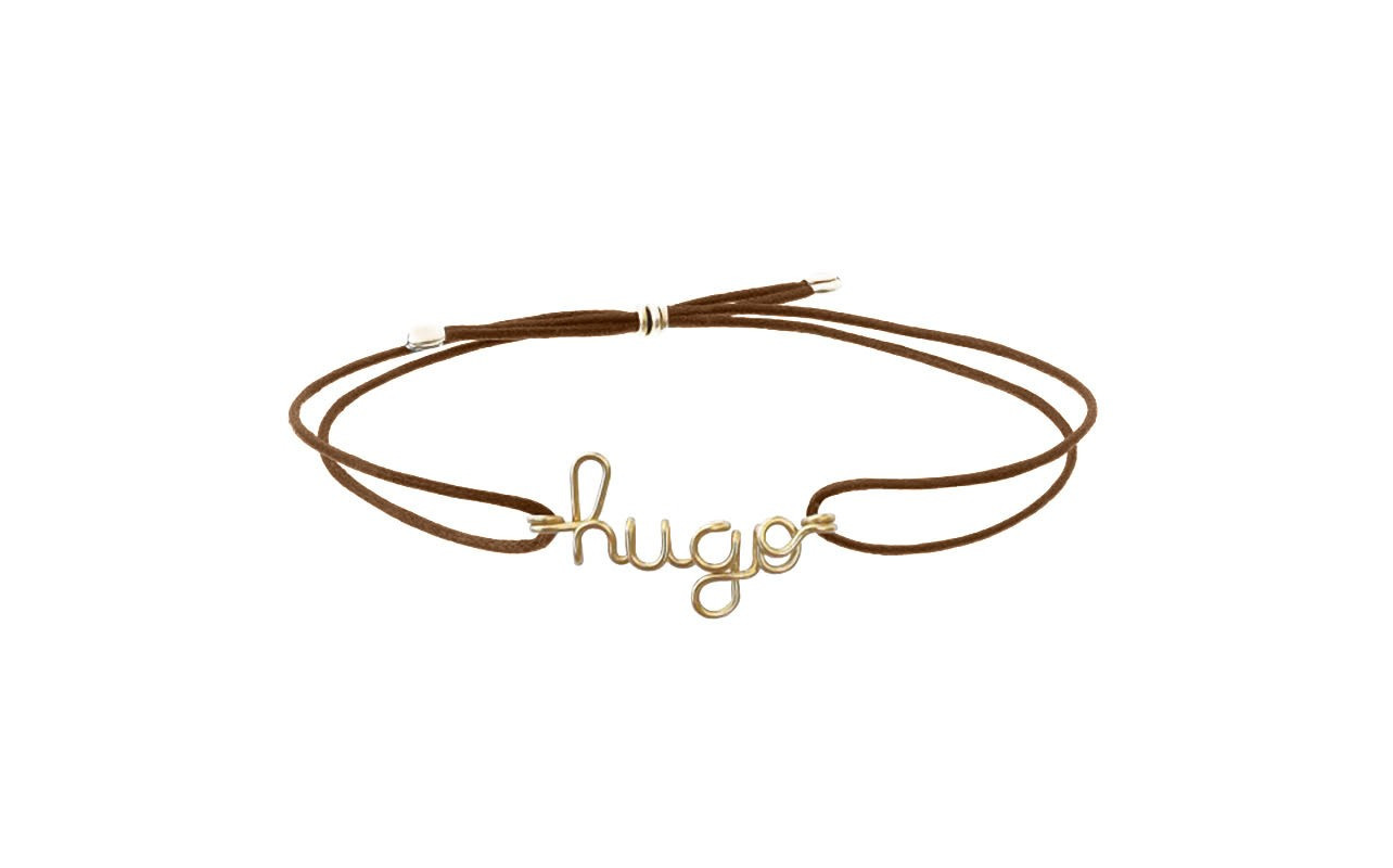 Bracelet  personnalisé homme - Mot sur cordon