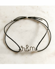 Personalized men's bracelet - Word on cord