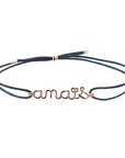 Personalized men's bracelet - Word on cord