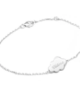 Bracelet chaine personnalisé - Nuage plaqué or ou argent