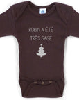 Personalized baby bodysuit - NOEL model