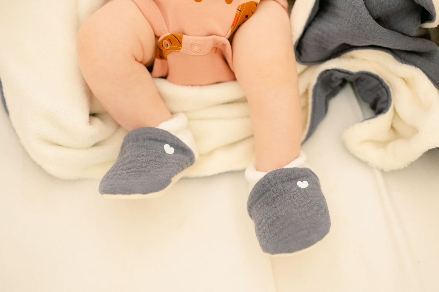 Chaussons bébé à message personnalisé
