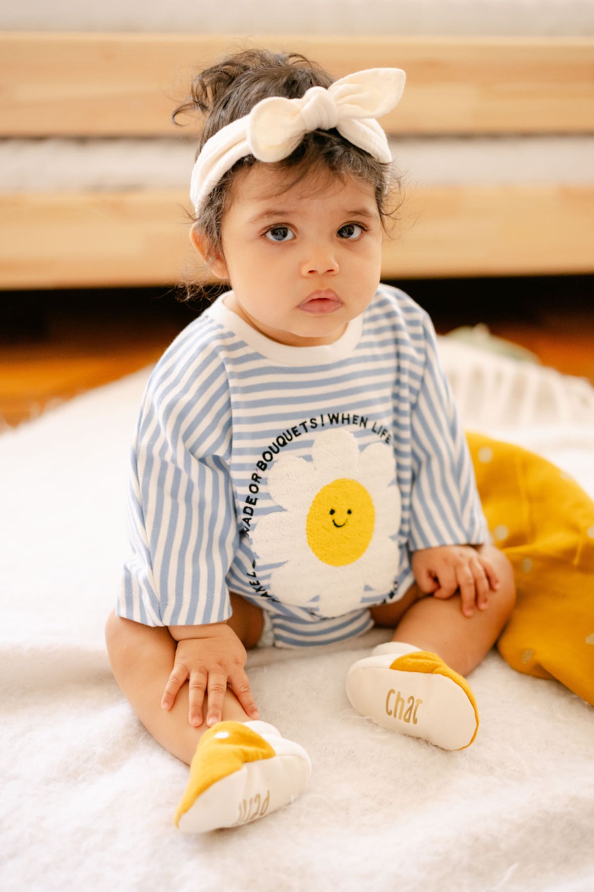 Chaussons bébé à message personnalisé