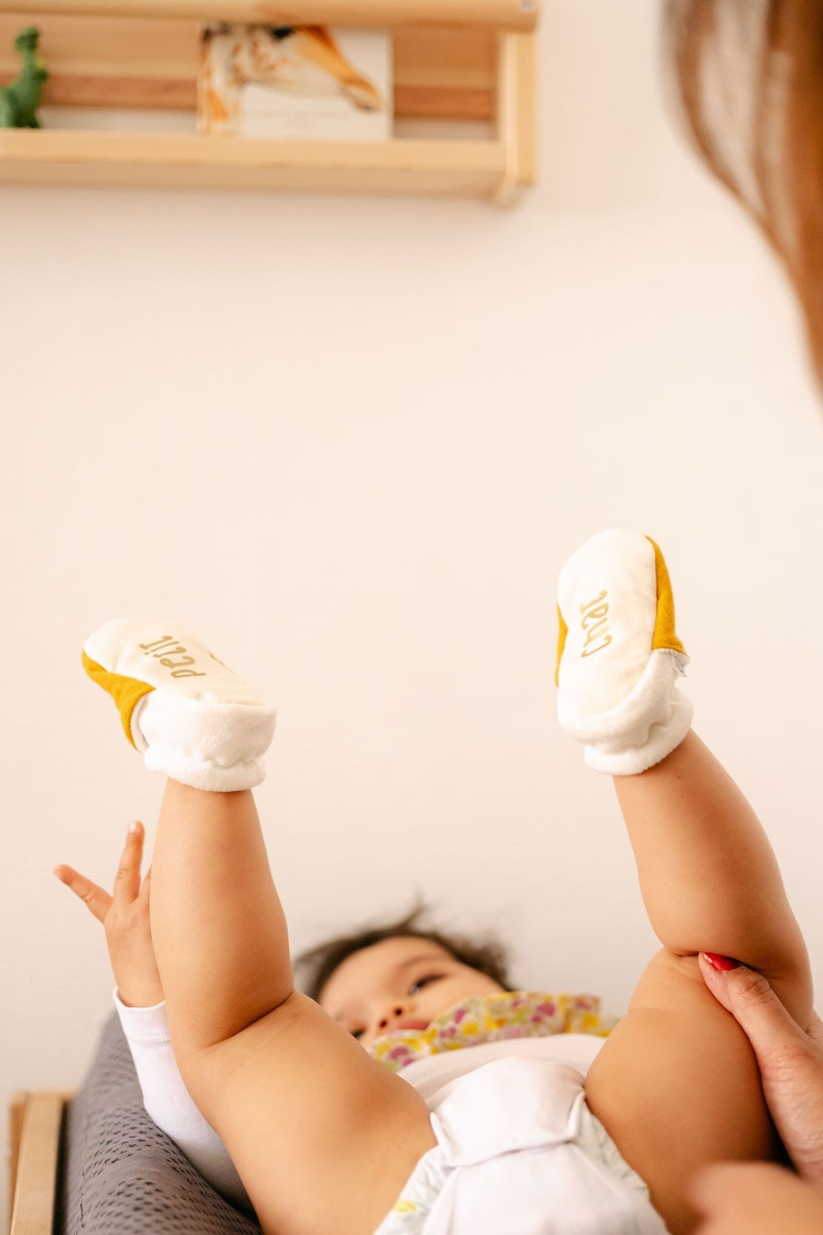 Chaussons bébé à message personnalisé