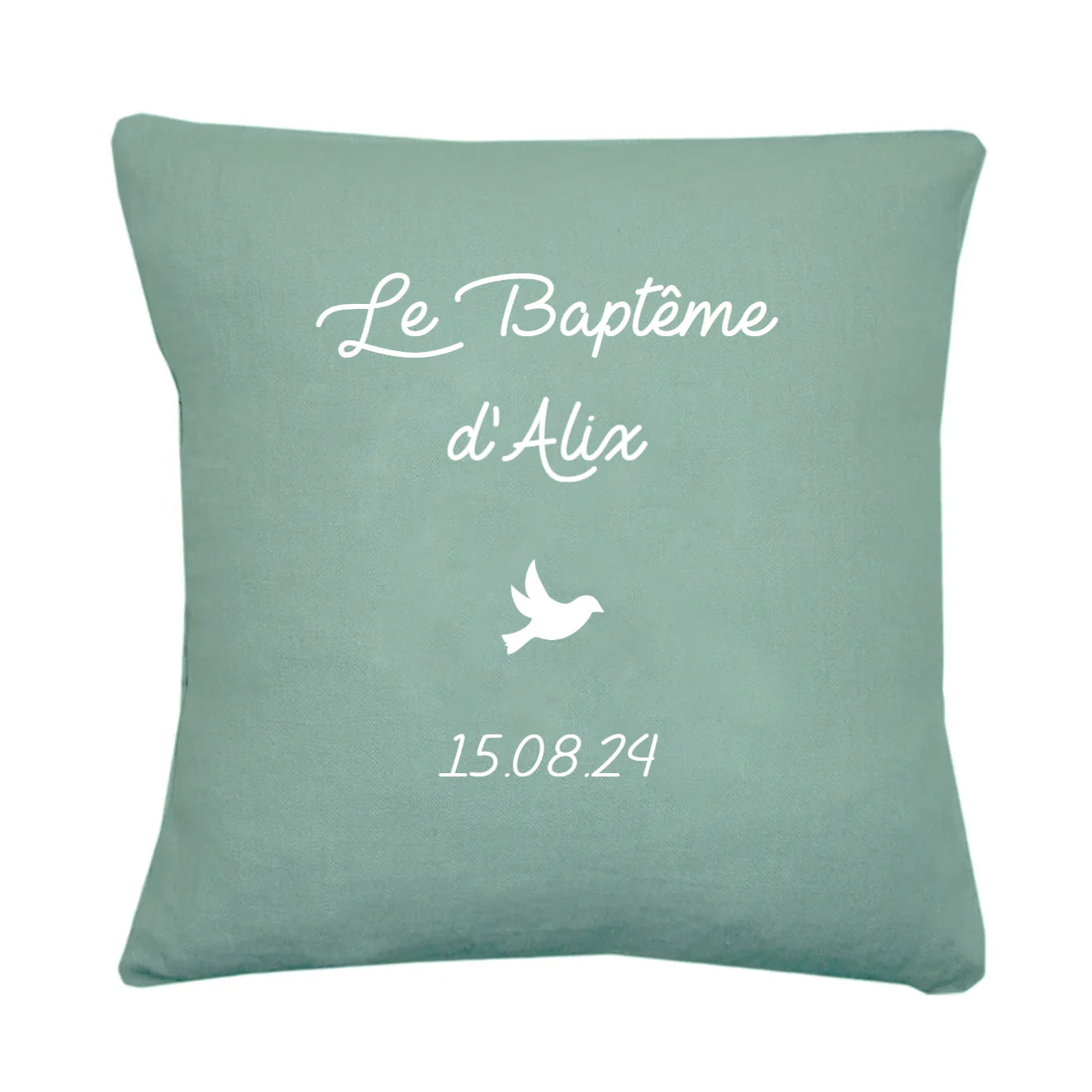 Coussins personnalisés turquoise - cadeaux personnalisés naissance