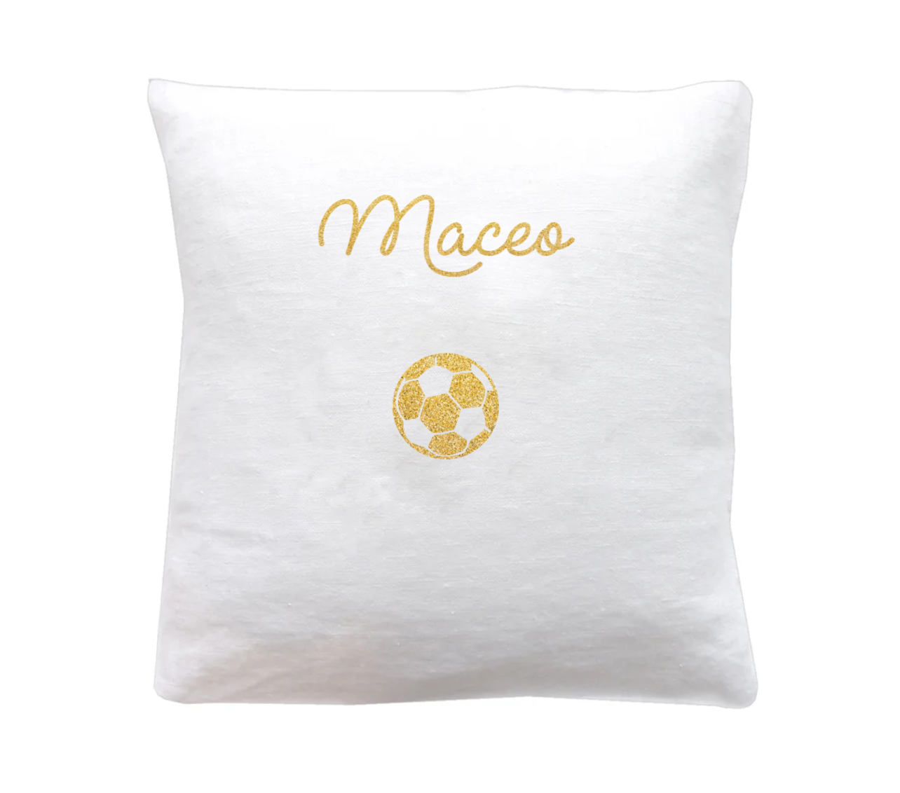 Coussin en lin enfant personnalisé