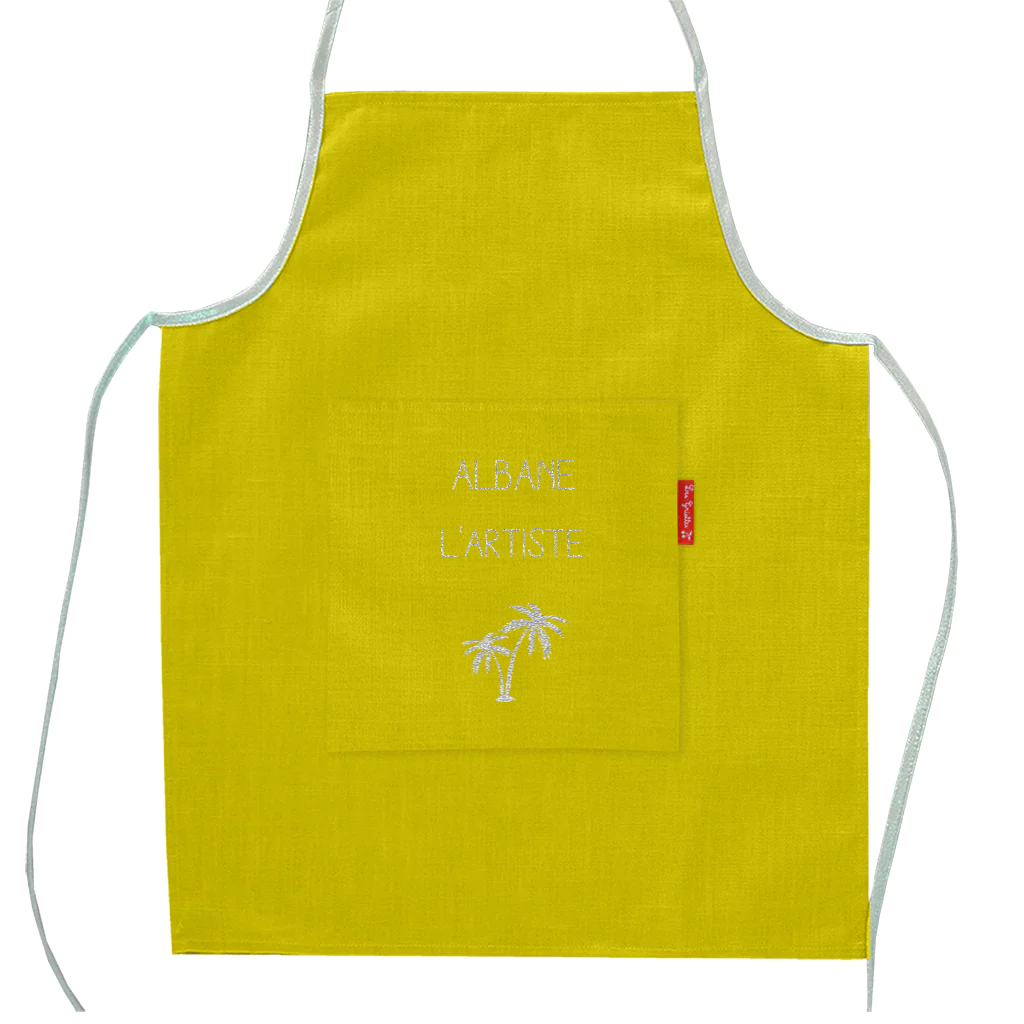 Personalized children&#39;s kitchen apron - COATED LIN